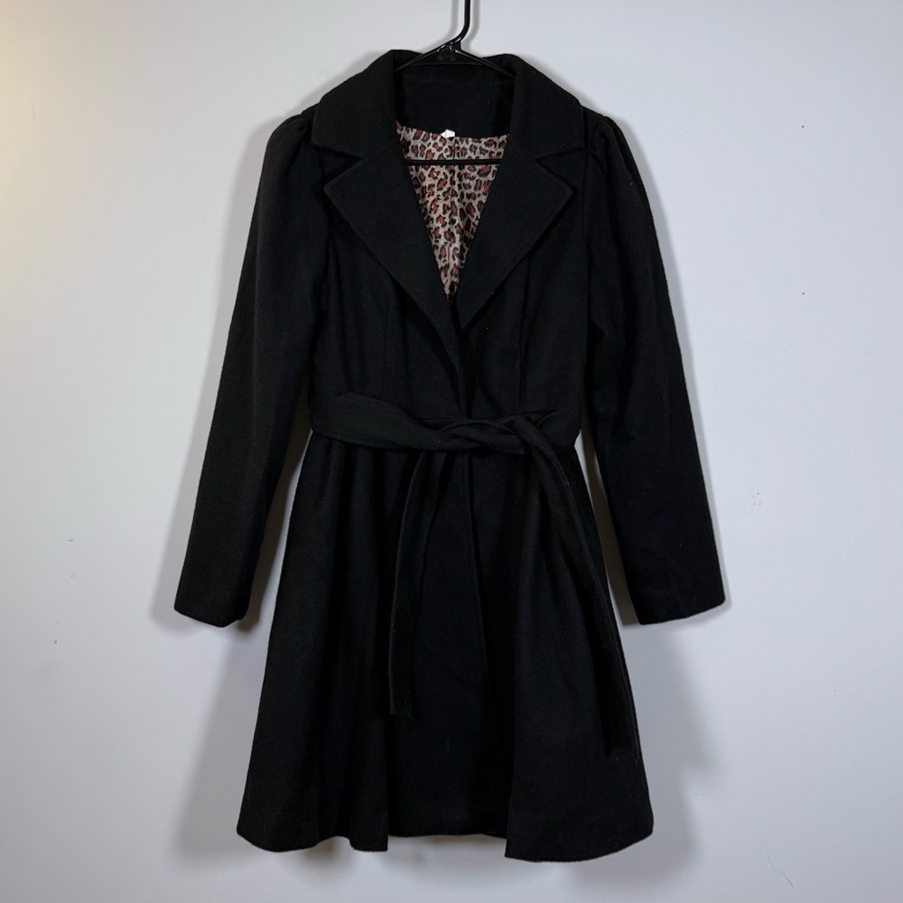 Elegant Black Pea Coat for Women